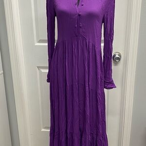 Zara Vibrant Purple Maxi Dress